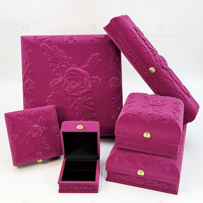 JE-RTS106 Flannelette Jewelry Box Set