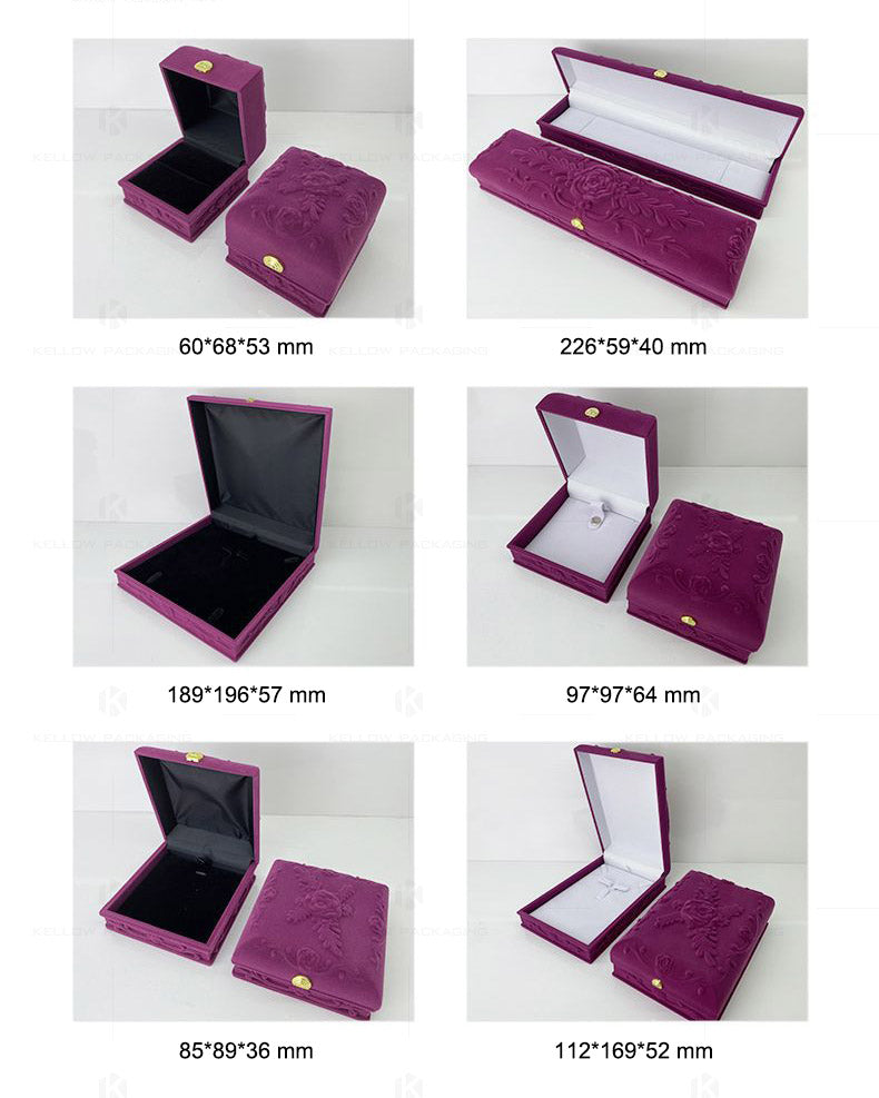 JE-RTS106 Flannelette Jewelry Box Set