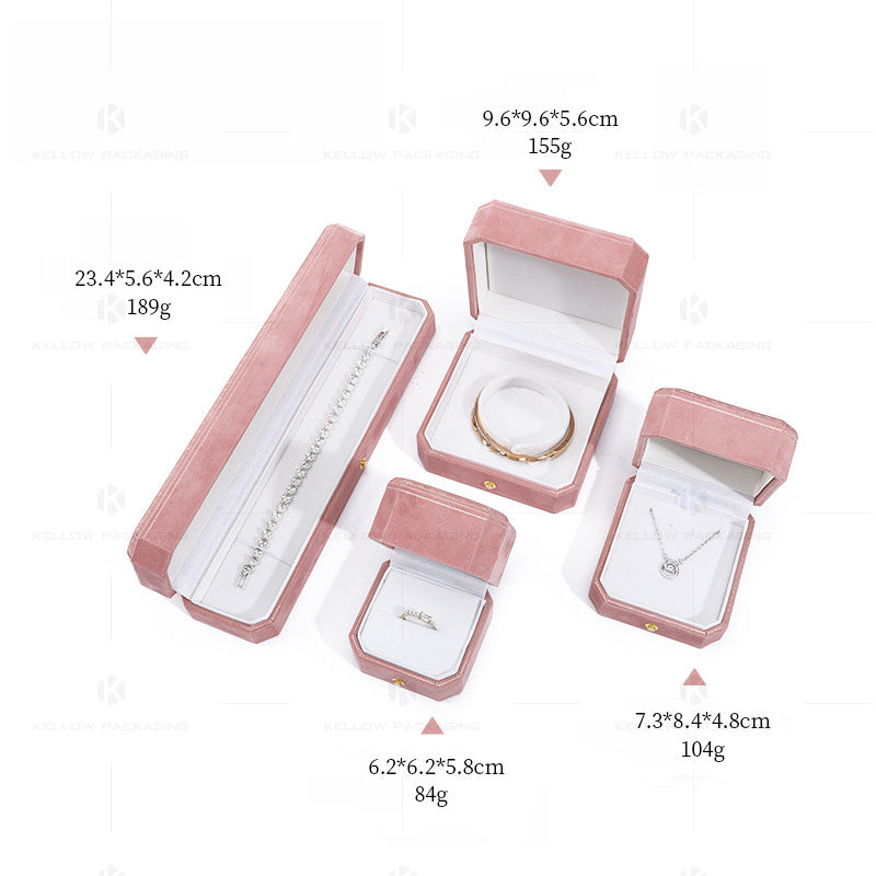 JE-RTS109 Flannelette Jewelry Box Set